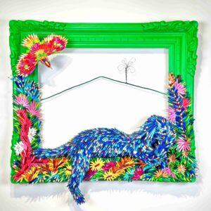 Dog in a Picture Frame (Blue)
