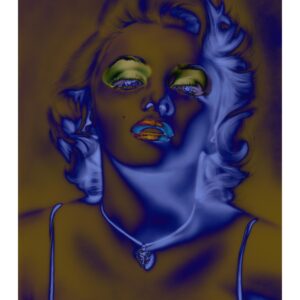Marilyn Iconic Negative Blue